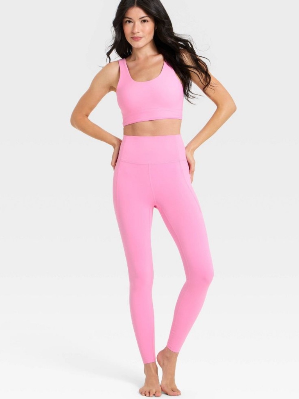 All In Motion S NEW Everyday Soft Ultra High Rise Full Length Pink Leggings